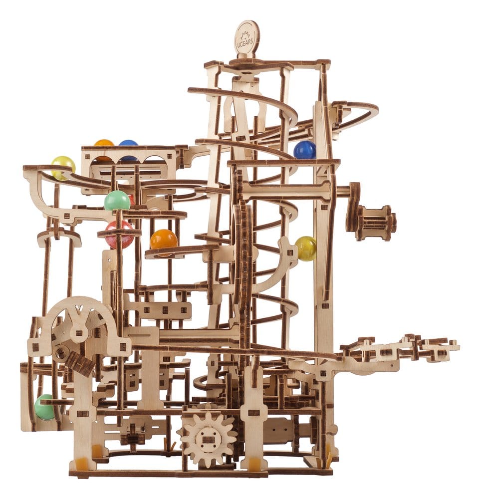 Ugears Wooden Model Kit Marble Run Spiral Hoist