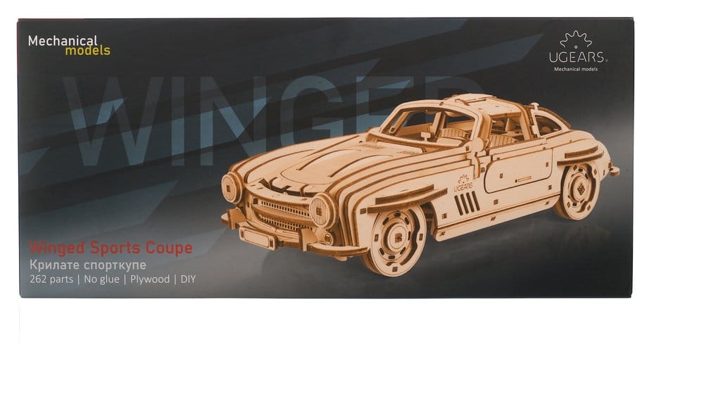 Ugears Wooden Model Kit Winged Sports Coupe