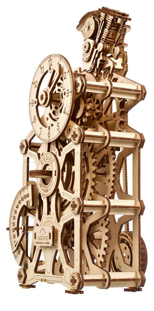Ugears Wooden Model Kit Engine Clock
