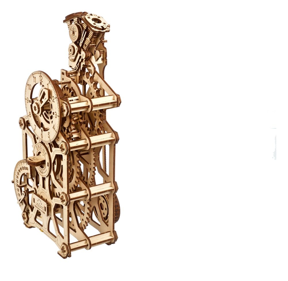 Ugears Wooden Model Kit Engine Clock