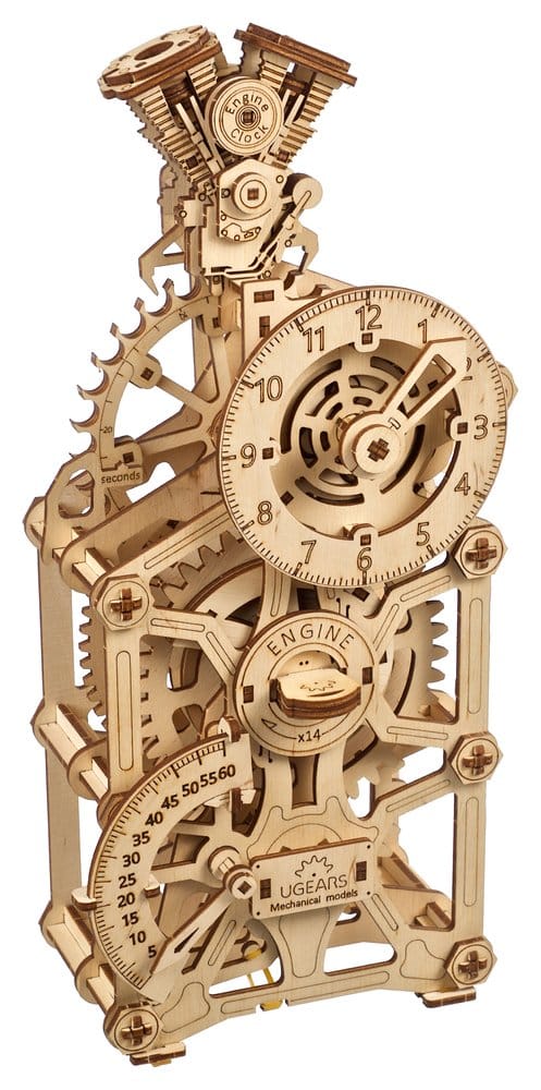 Ugears Wooden Model Kit Engine Clock