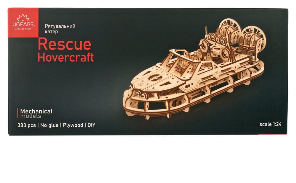 Ugears Wooden Model Kit Rescue Hovercraft