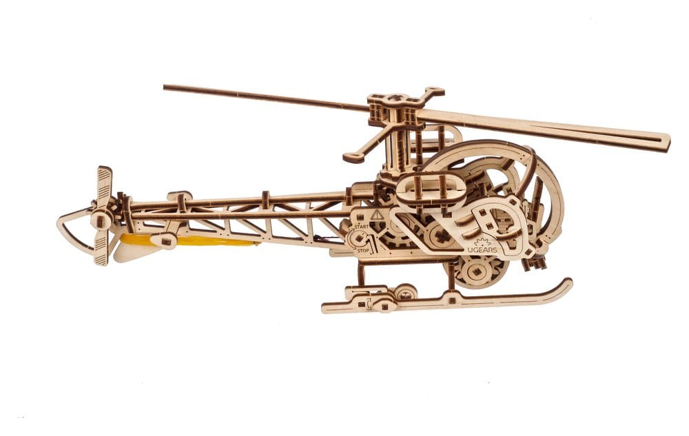 Ugears Wooden Model Kit Mini Helicopter