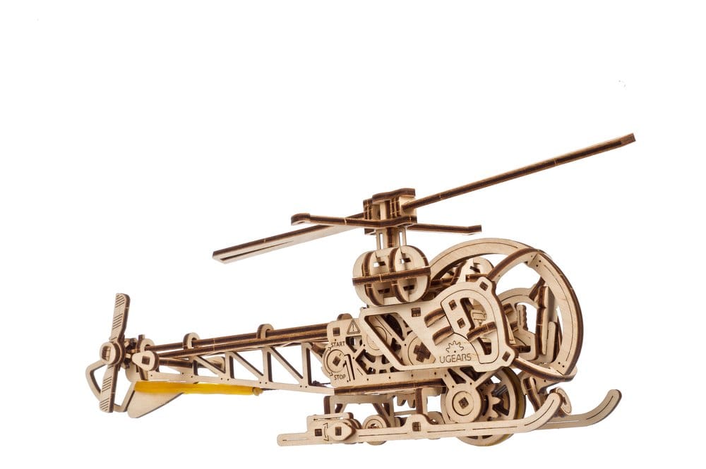 Ugears Wooden Model Kit Mini Helicopter