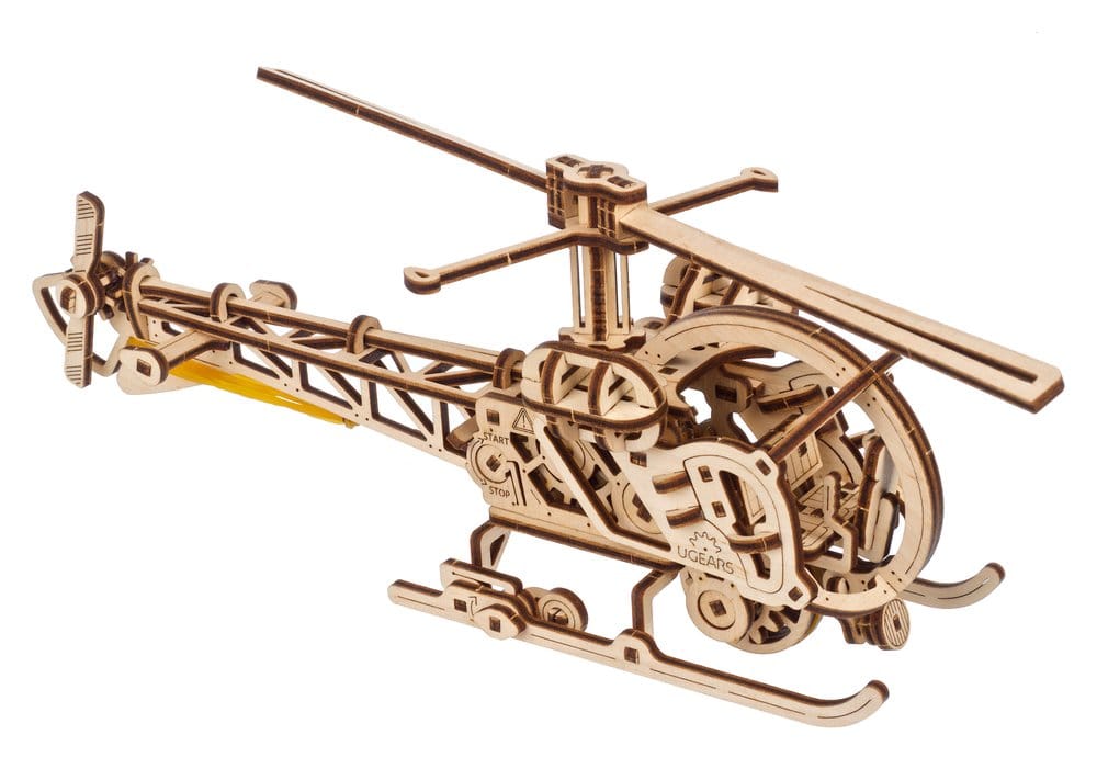 Ugears Wooden Model Kit Mini Helicopter