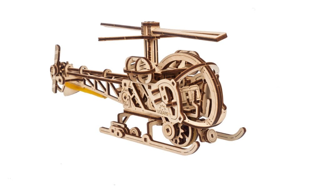 Ugears Wooden Model Kit Mini Helicopter