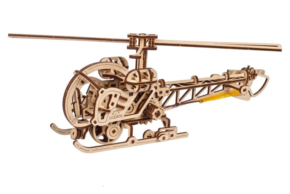 Ugears Wooden Model Kit Mini Helicopter