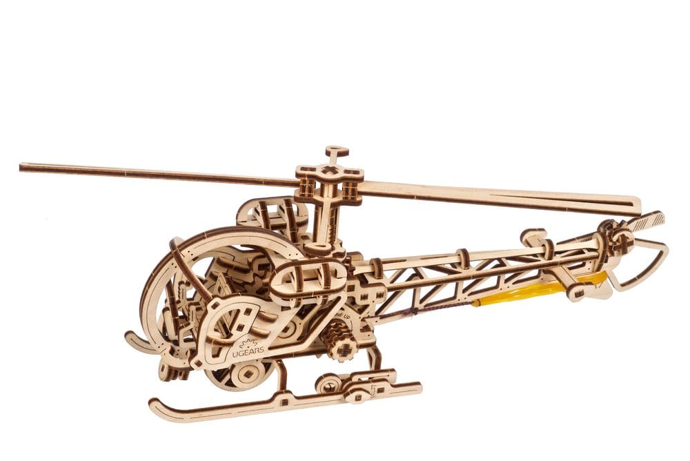 Ugears Wooden Model Kit Mini Helicopter