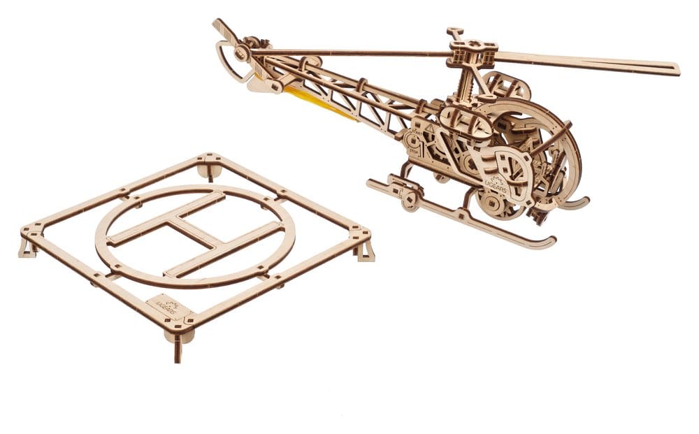 Ugears Wooden Model Kit Mini Helicopter