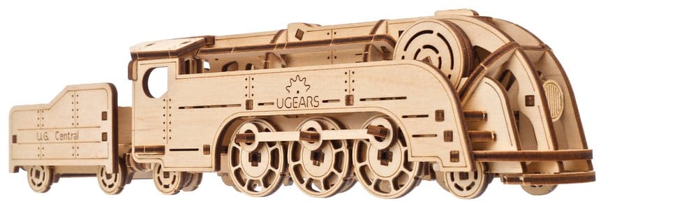 Ugears Wooden Model Kit Mini Locomotive