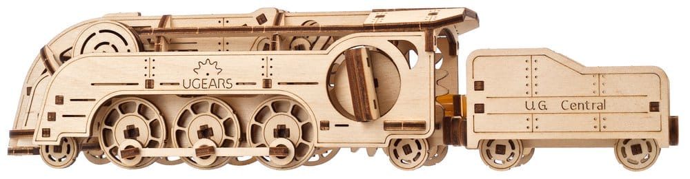 Ugears Wooden Model Kit Mini Locomotive