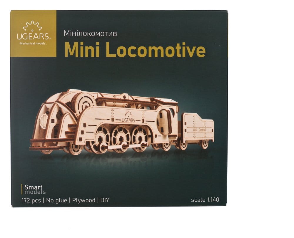 Ugears Wooden Model Kit Mini Locomotive