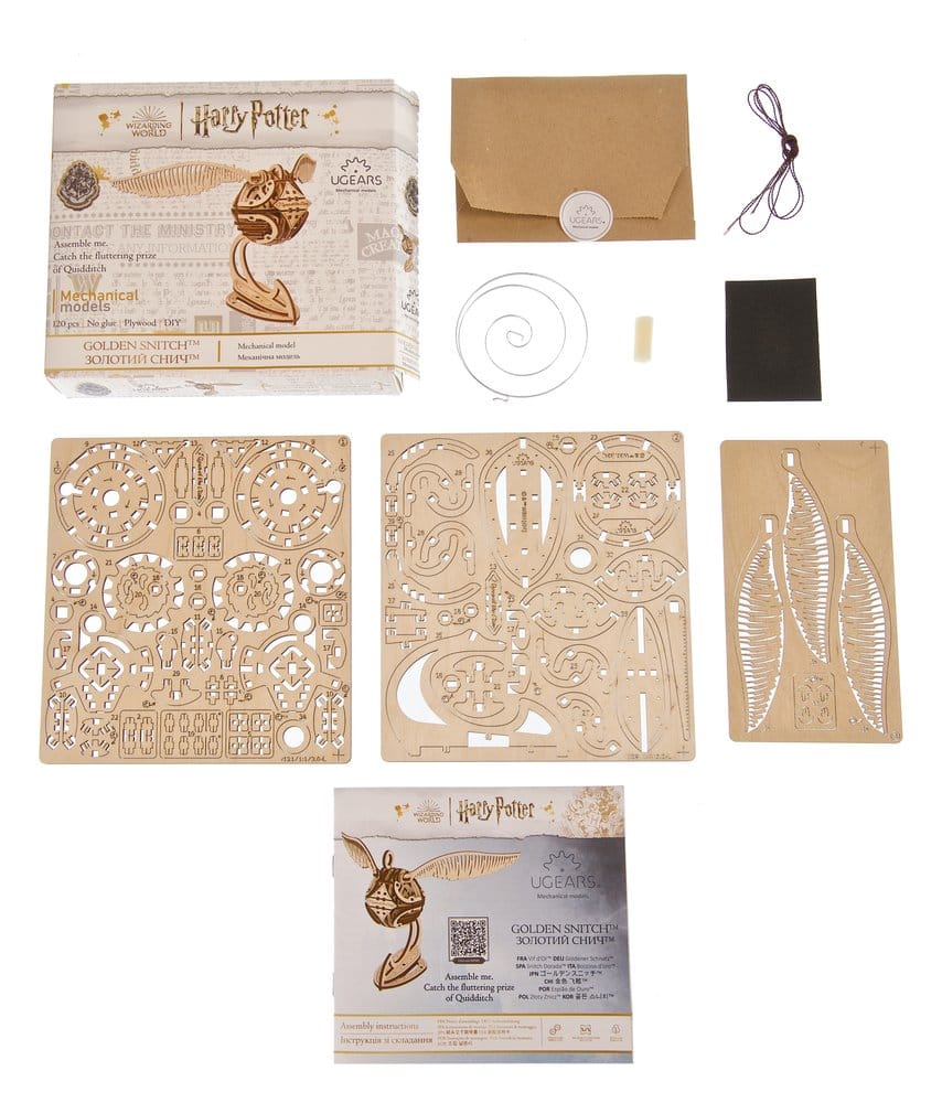 Harry Potter Wooden Model Kit Golden Snitch