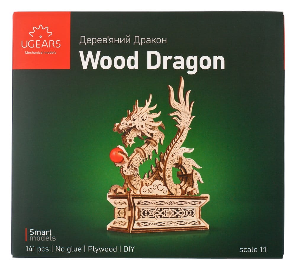 Ugears Wooden Model Kit Wood Dragon