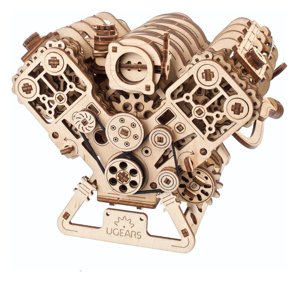 Ugears Wooden Model Kit V8 Engine