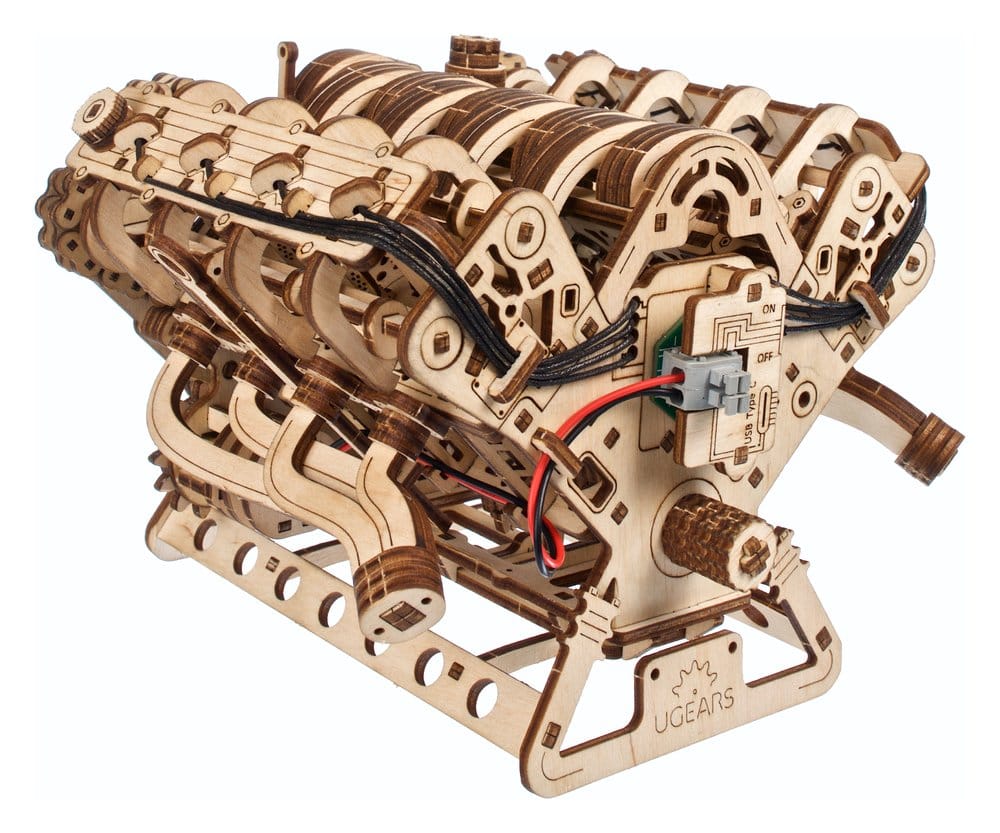 Ugears Wooden Model Kit V8 Engine