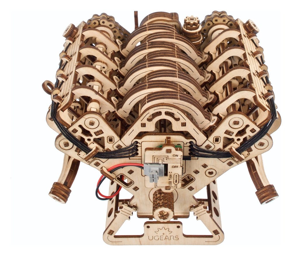 Ugears Wooden Model Kit V8 Engine