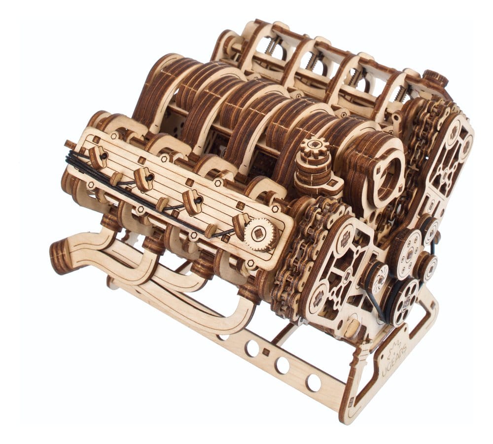 Ugears Wooden Model Kit V8 Engine
