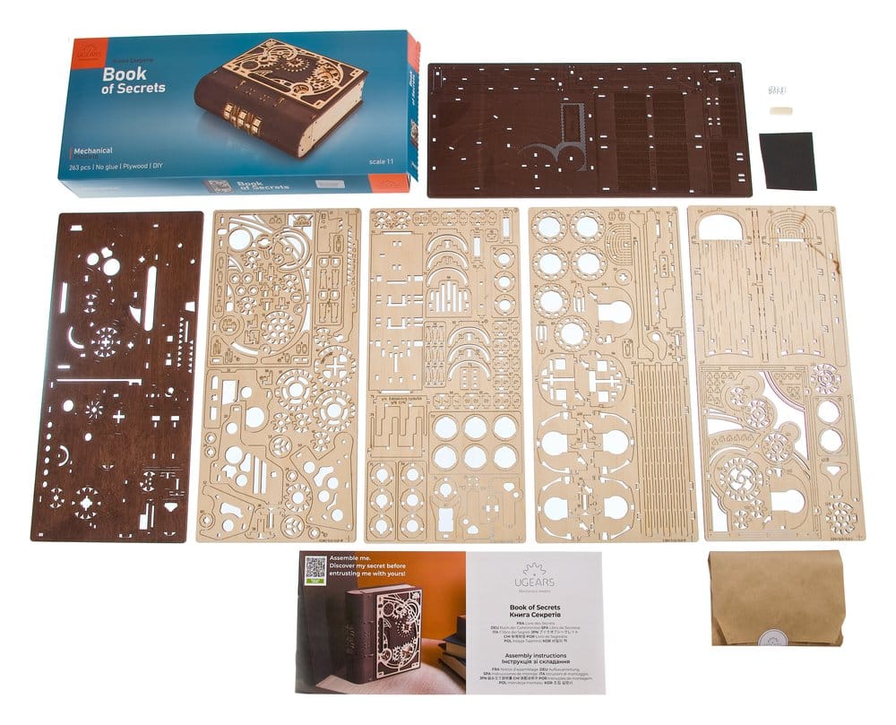 Ugears Wooden Model Kit Book of Secrets