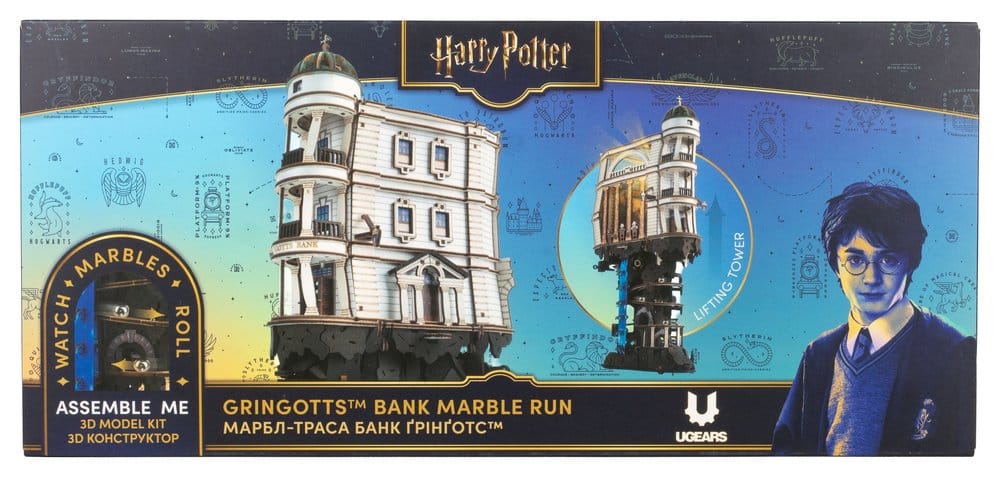 Harry Potter Wooden Model Kit Gringotts Bank Marble Run