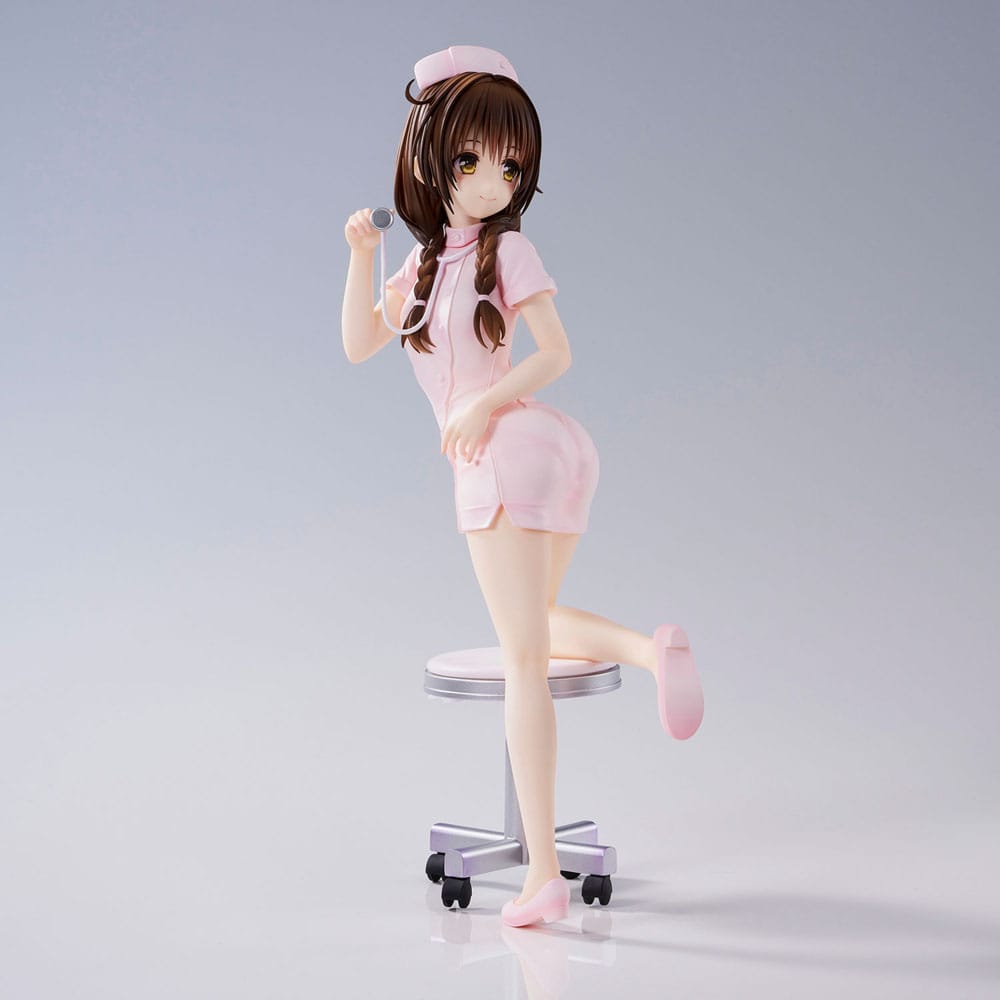 Statua To Love-Ru Darkness in PVC di Mikan Yuki Nurse Cos da 25 cm
