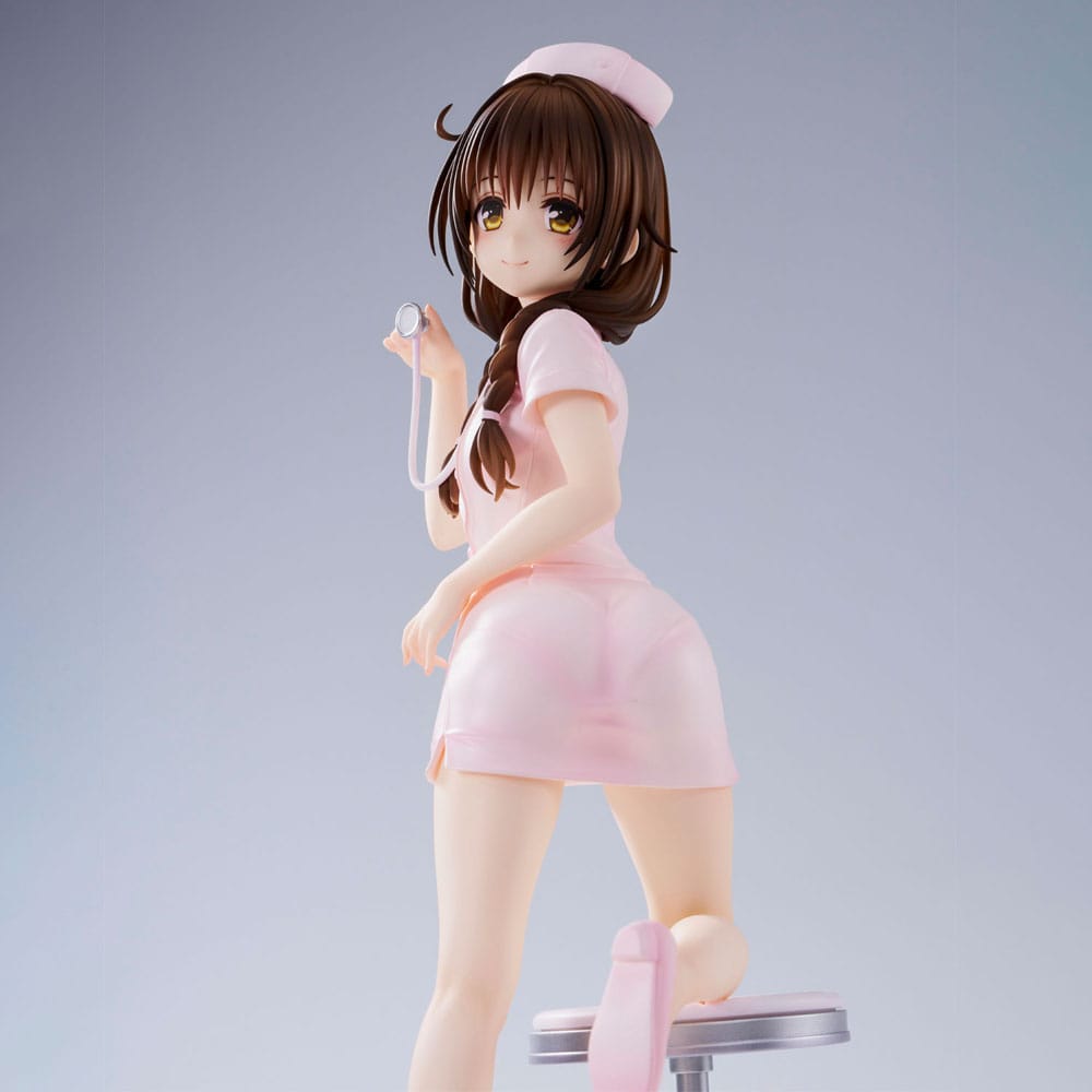 Statua To Love-Ru Darkness in PVC di Mikan Yuki Nurse Cos da 25 cm