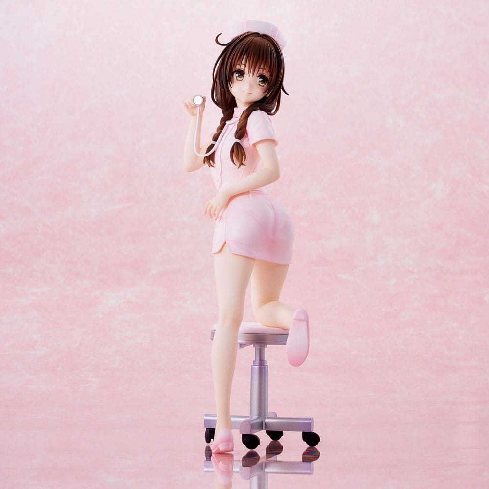 Statua To Love-Ru Darkness in PVC di Mikan Yuki Nurse Cos da 25 cm