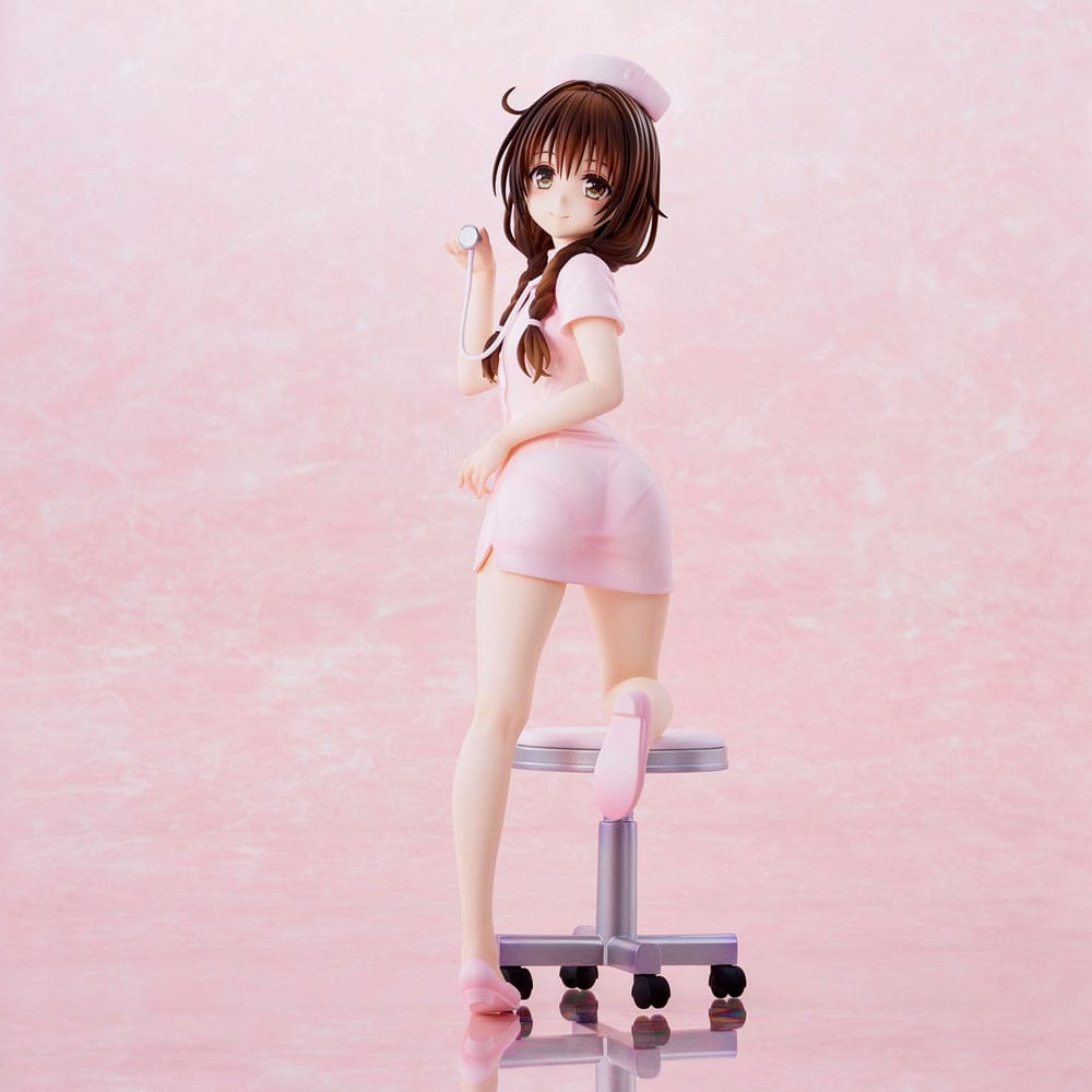 Statua To Love-Ru Darkness in PVC di Mikan Yuki Nurse Cos da 25 cm