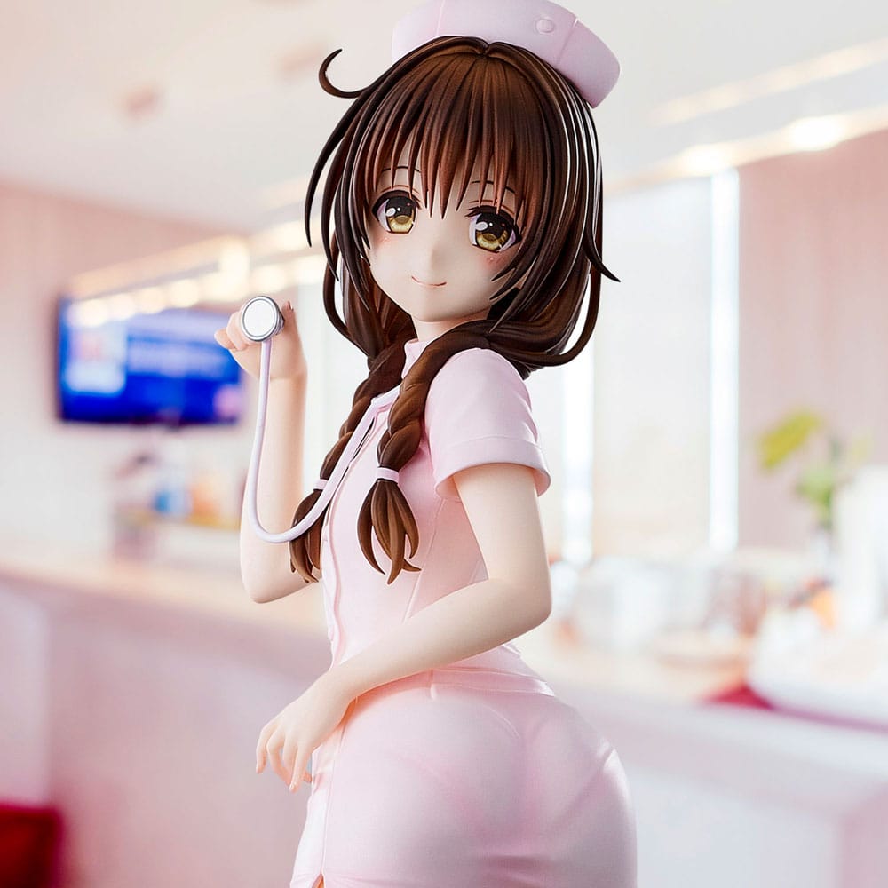 Statua To Love-Ru Darkness in PVC di Mikan Yuki Nurse Cos da 25 cm