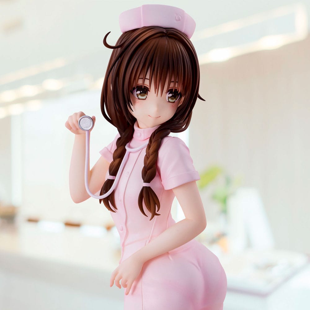 Statua To Love-Ru Darkness in PVC di Mikan Yuki Nurse Cos da 25 cm