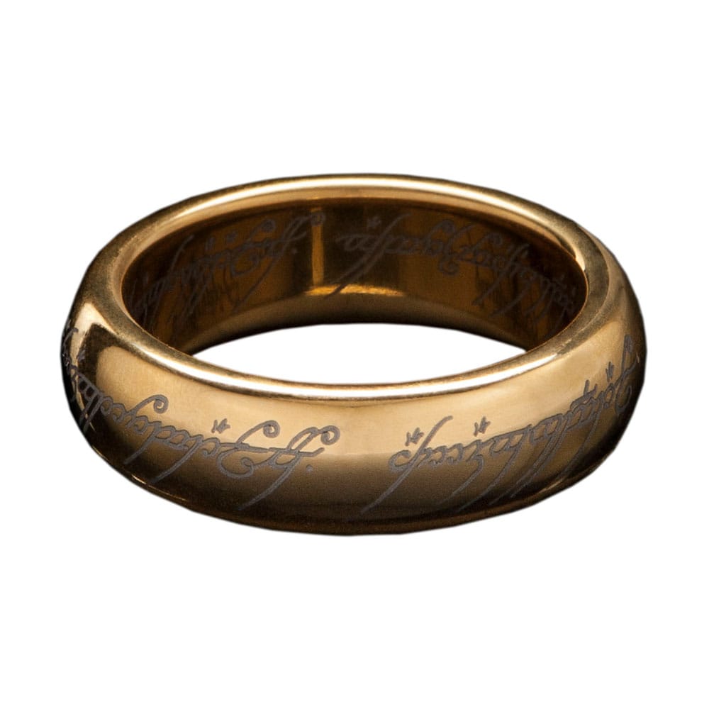 Lord of the Rings Tungsten Ring The One Ring (Gold Plated) Size 6