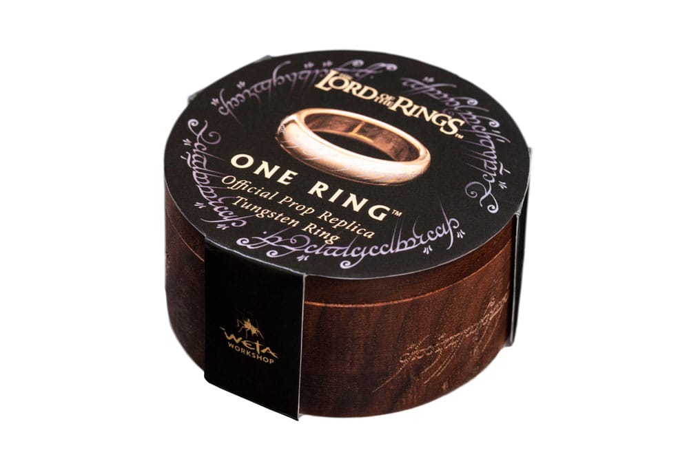 Lord of the Rings Tungsten Ring The One Ring (Gold Plated) Size 6