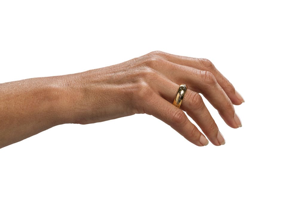 Lord of the Rings Tungsten Ring The One Ring (Gold Plated) Size 6