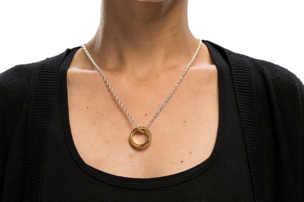 Lord of the Rings Tungsten Ring The One Ring (Gold Plated) Size 6