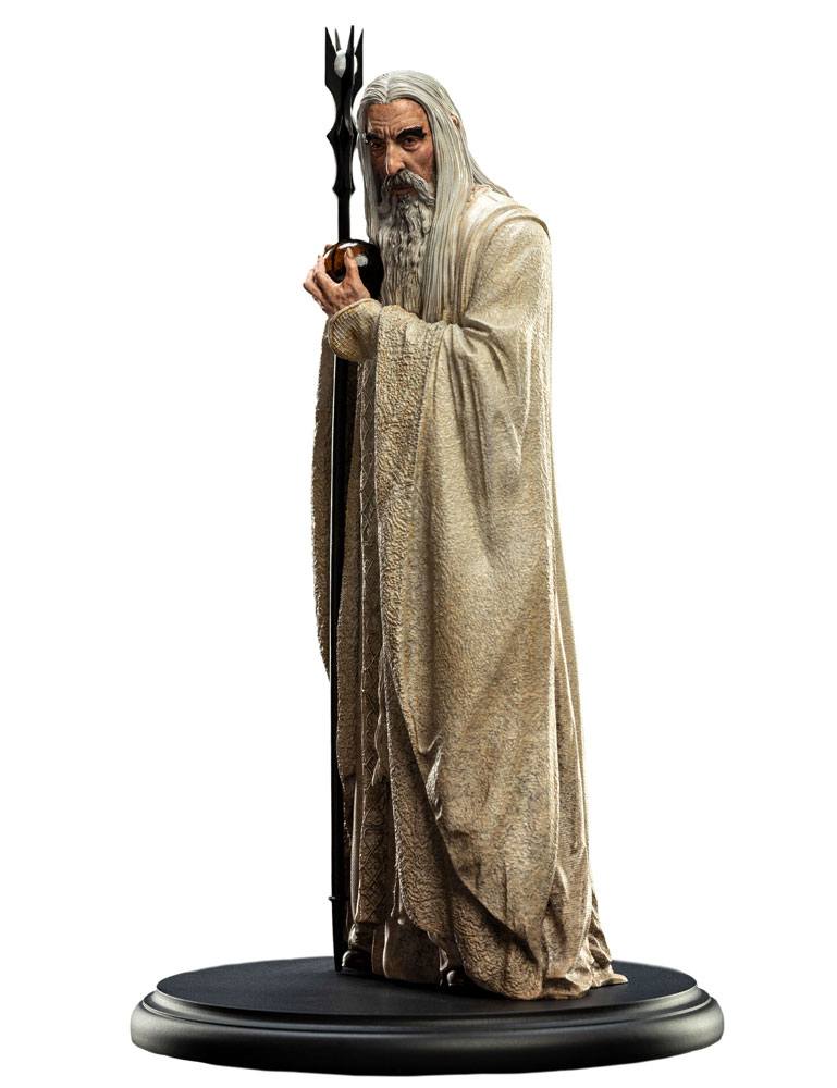 Statua del Signore degli Anelli Saruman il Bianco 19 cm