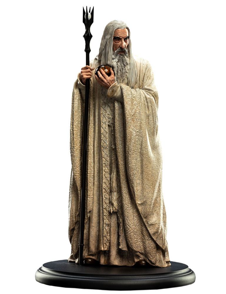 Statua del Signore degli Anelli Saruman il Bianco 19 cm