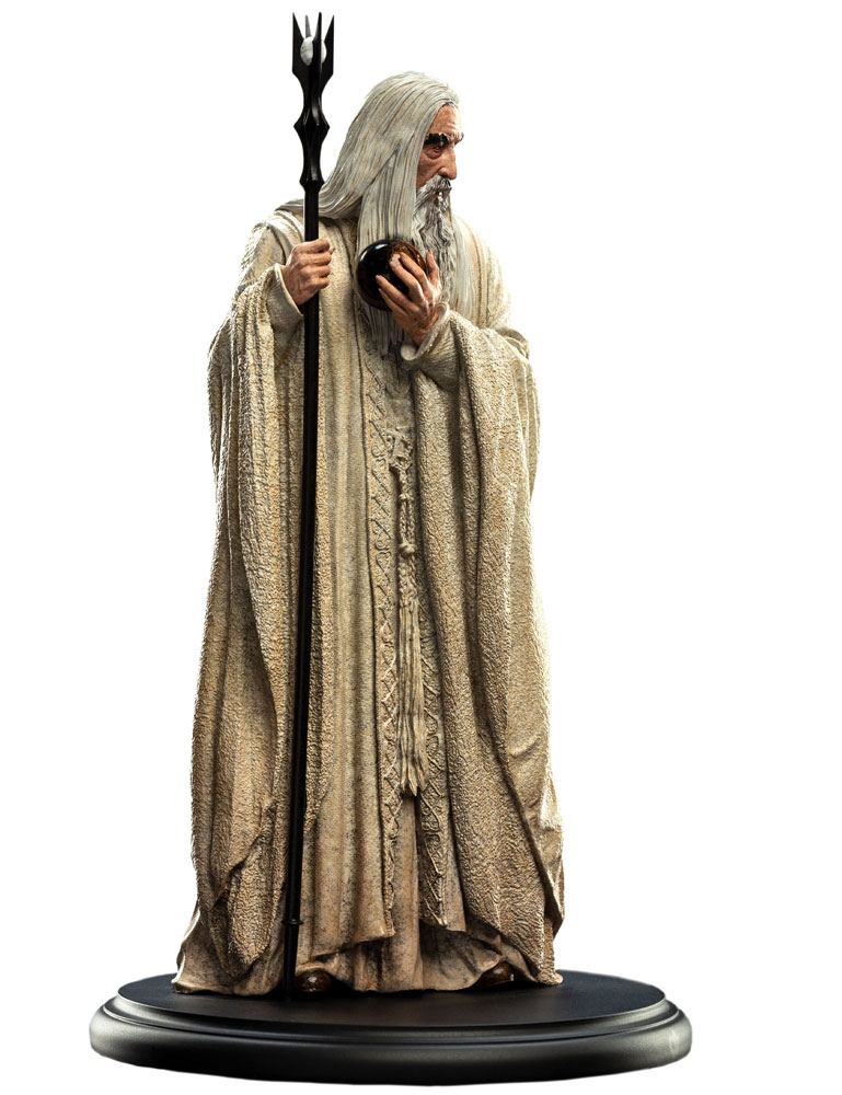 Statua del Signore degli Anelli Saruman il Bianco 19 cm