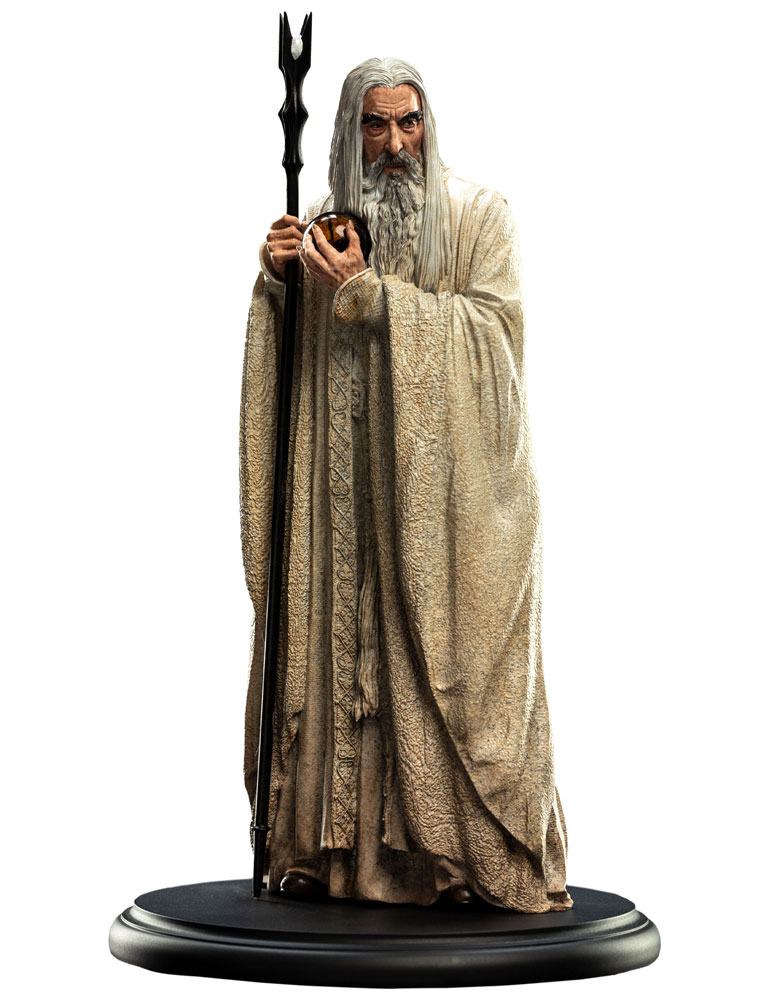 Statua del Signore degli Anelli Saruman il Bianco 19 cm