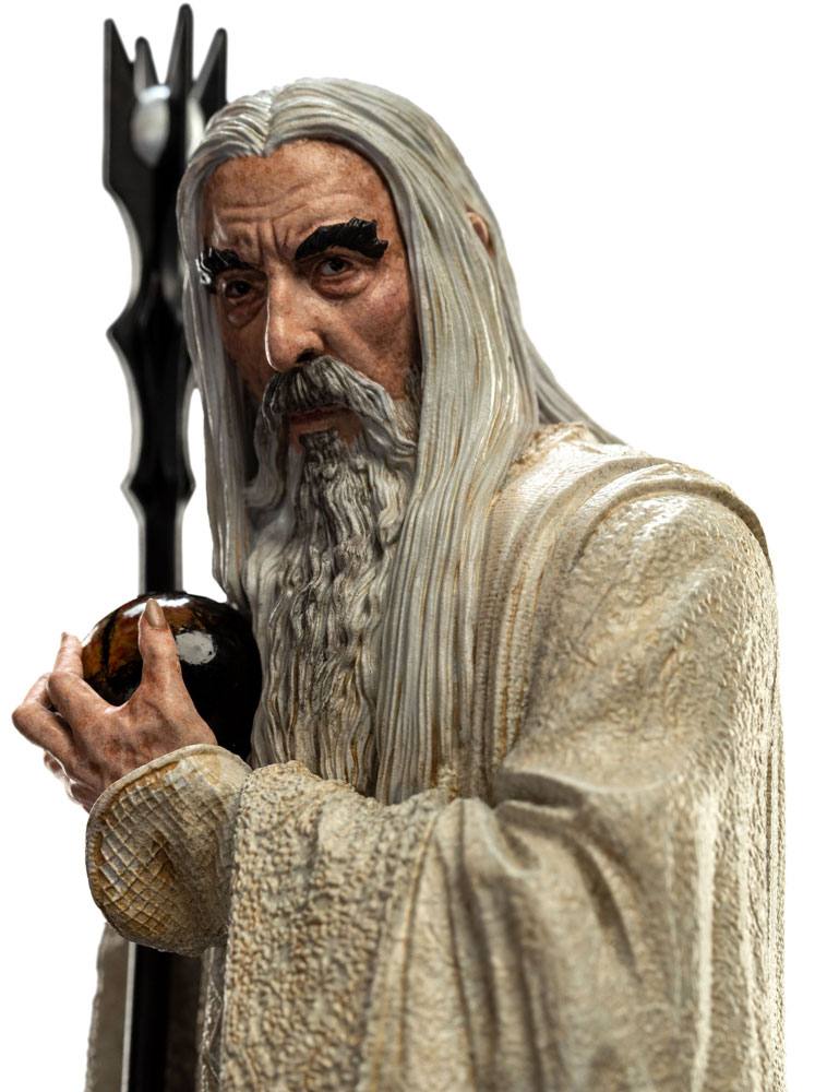 Statua del Signore degli Anelli Saruman il Bianco 19 cm