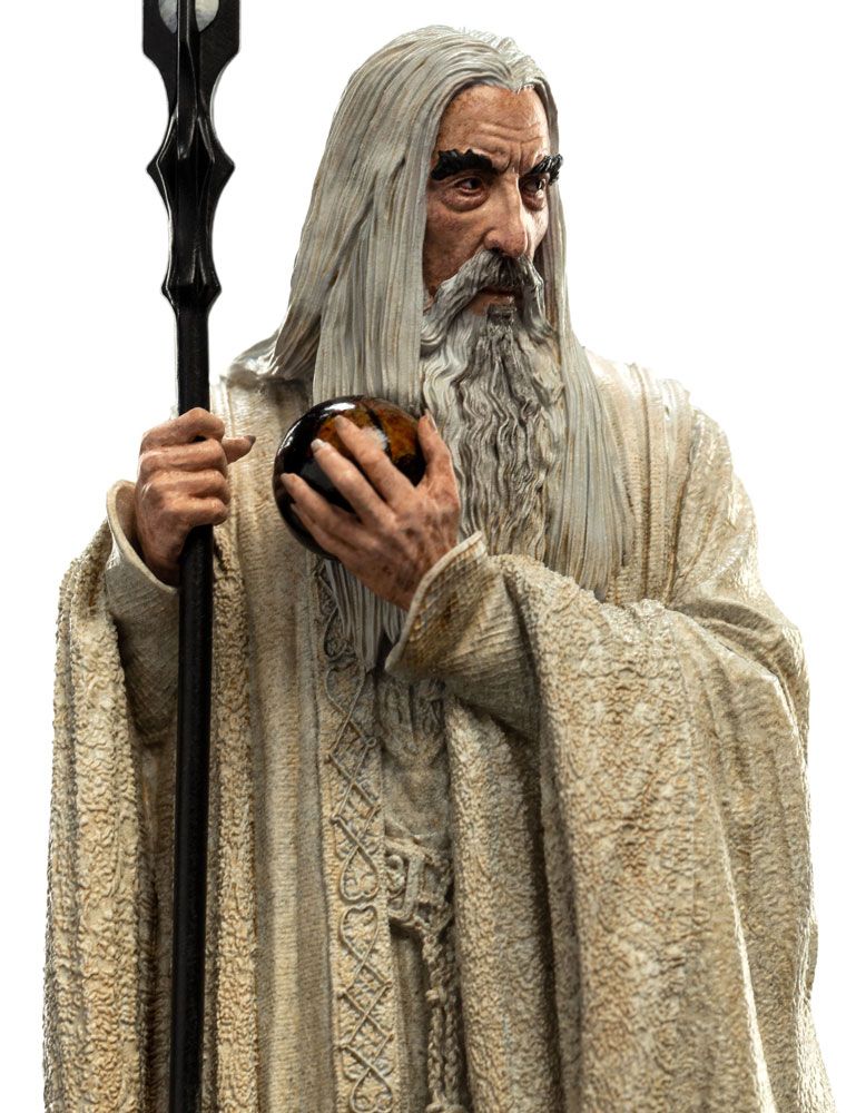 Statua del Signore degli Anelli Saruman il Bianco 19 cm