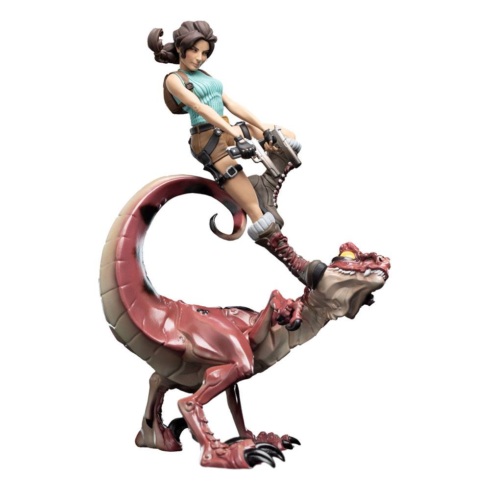 Tomb Raider Mini Epics Lara Croft &amp; Raptor Vinyl Figure 24cm