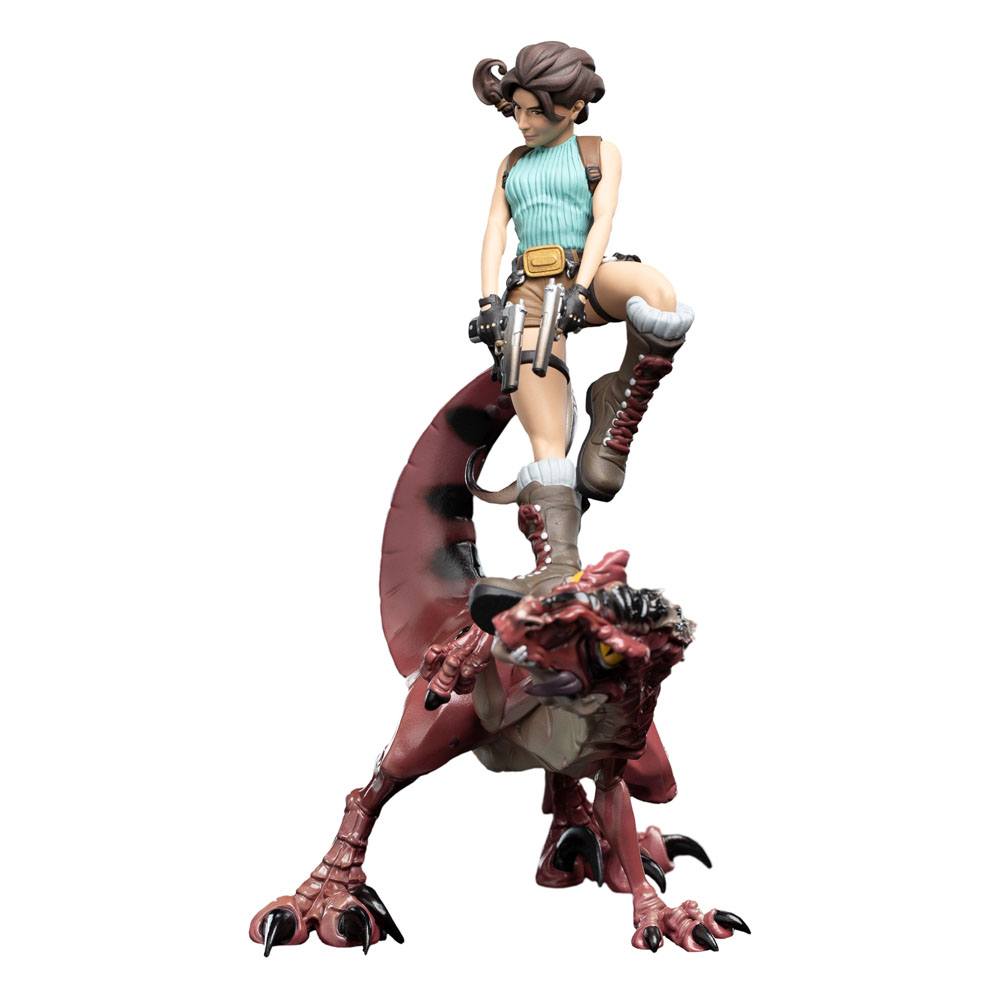 Tomb Raider Mini Epics Lara Croft &amp; Raptor Vinyl Figure 24cm