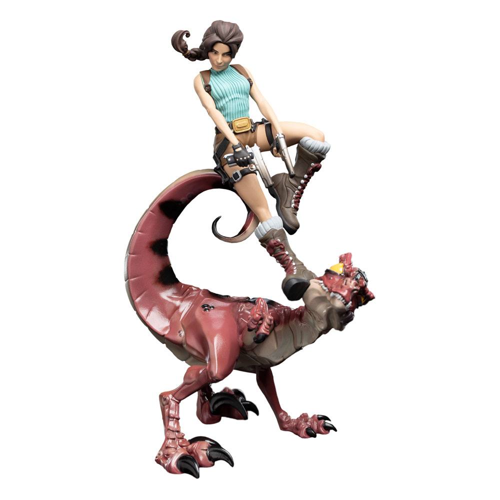 Tomb Raider Mini Epics Lara Croft &amp; Raptor Vinyl Figure 24cm