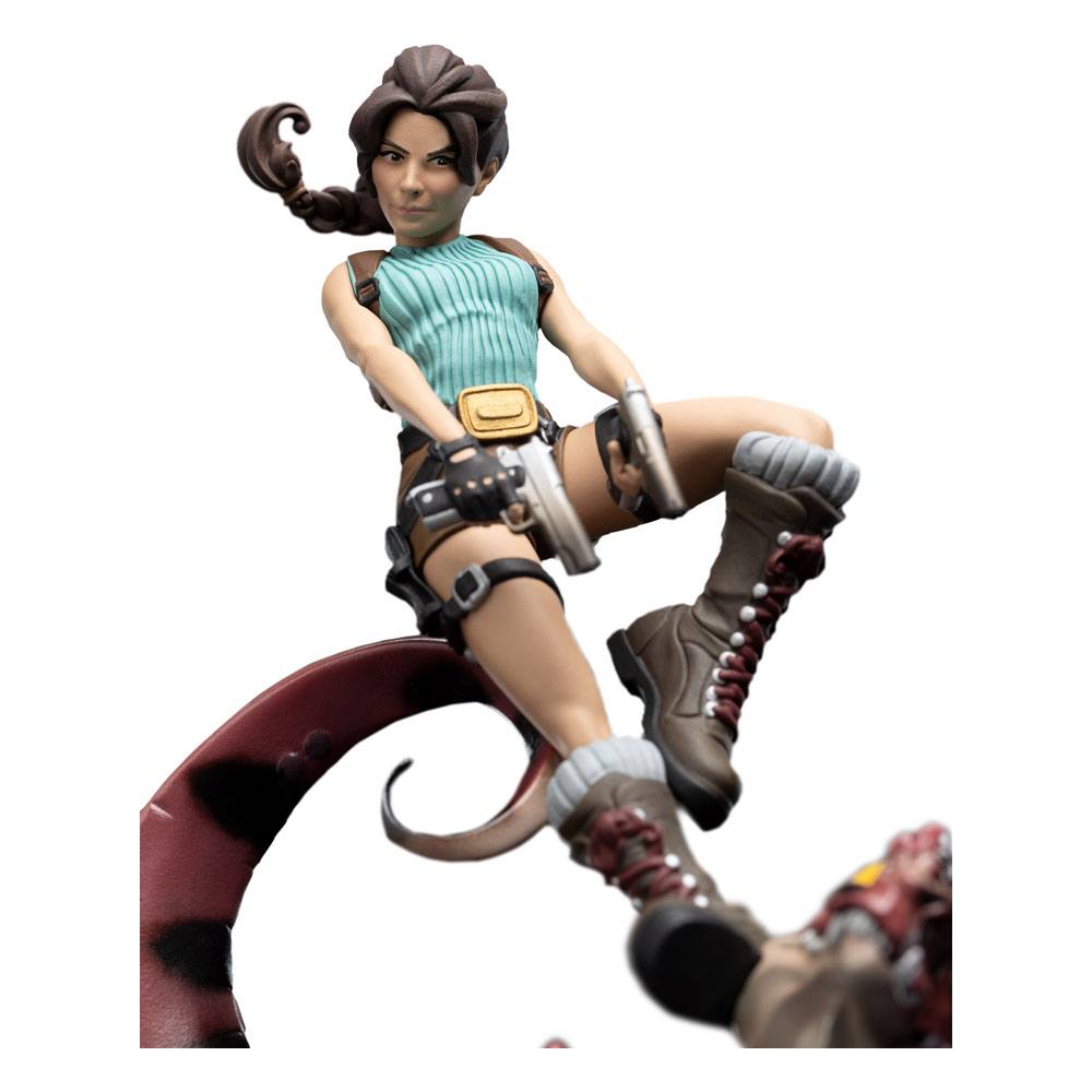 Tomb Raider Mini Epics Lara Croft &amp; Raptor Vinyl Figure 24cm