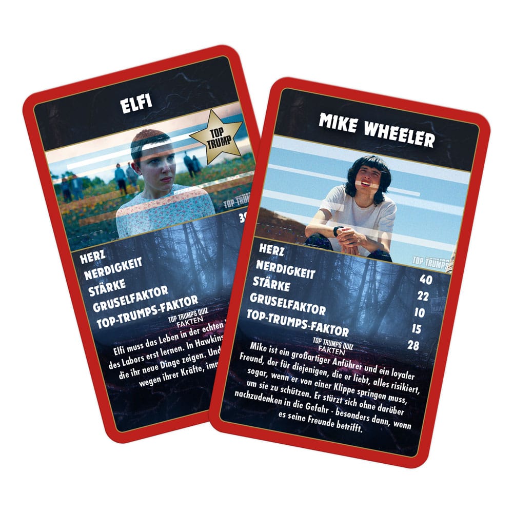 Stranger Things Card Game Top Trumps Collectables *German Version*
