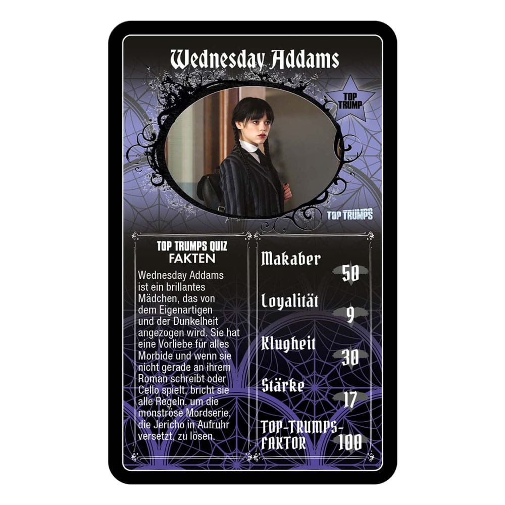 Wednesday Card Game Top Trumps *German Version*