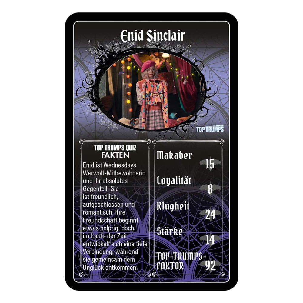 Wednesday Card Game Top Trumps *German Version*