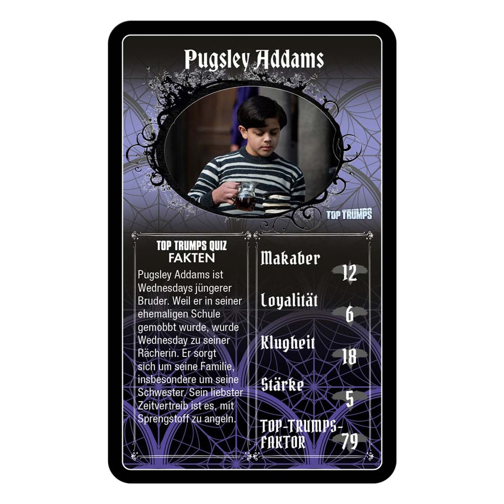 Wednesday Card Game Top Trumps *German Version*