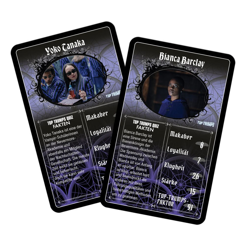 Wednesday Card Game Top Trumps *German Version*