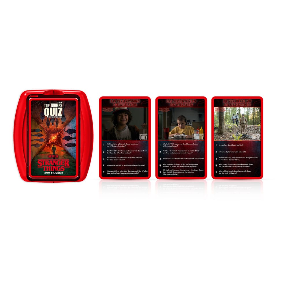 Stranger Things Card Game Top Trumps Quiz *German Version*